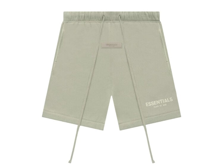 fear of god essentials shorts seafoam
