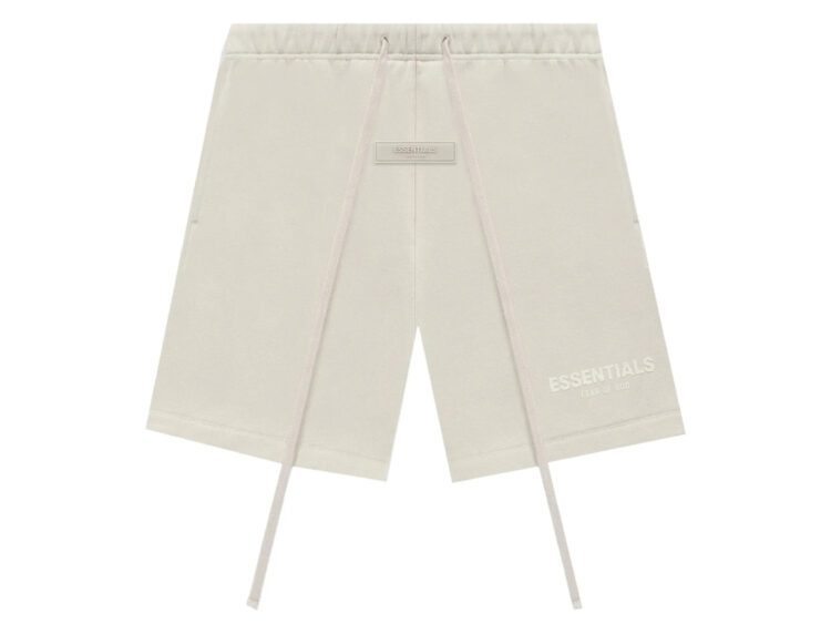 fear of god essentials shorts wheat