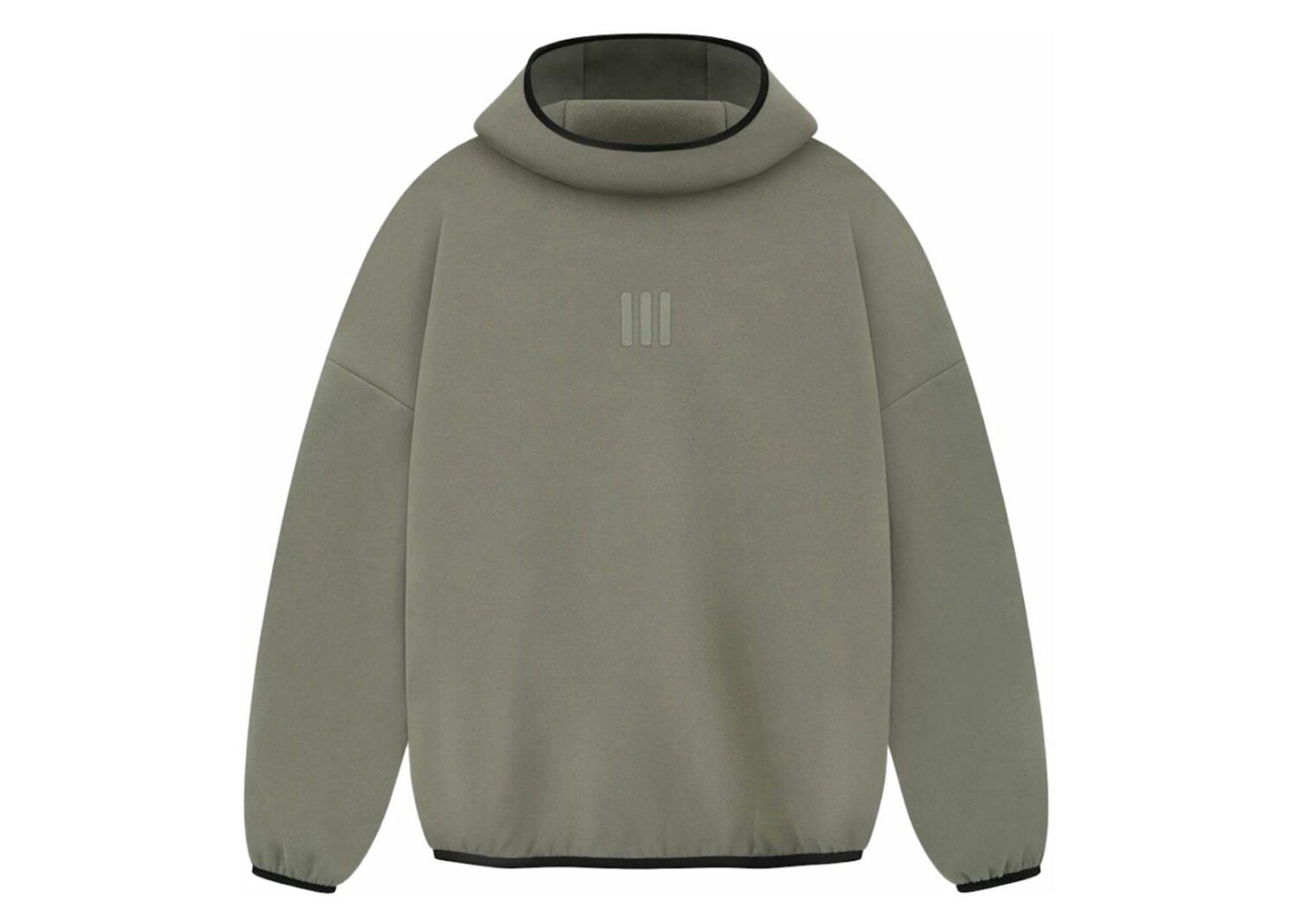 fear of god athletics suede fleece hoodie clay