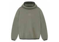 fear of god athletics suede fleece hoodie clay