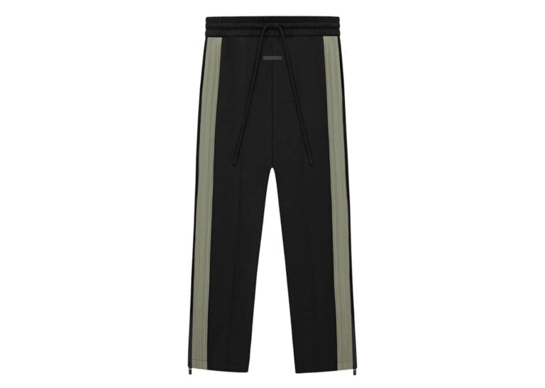 fear of god athletics suede fleece pant black