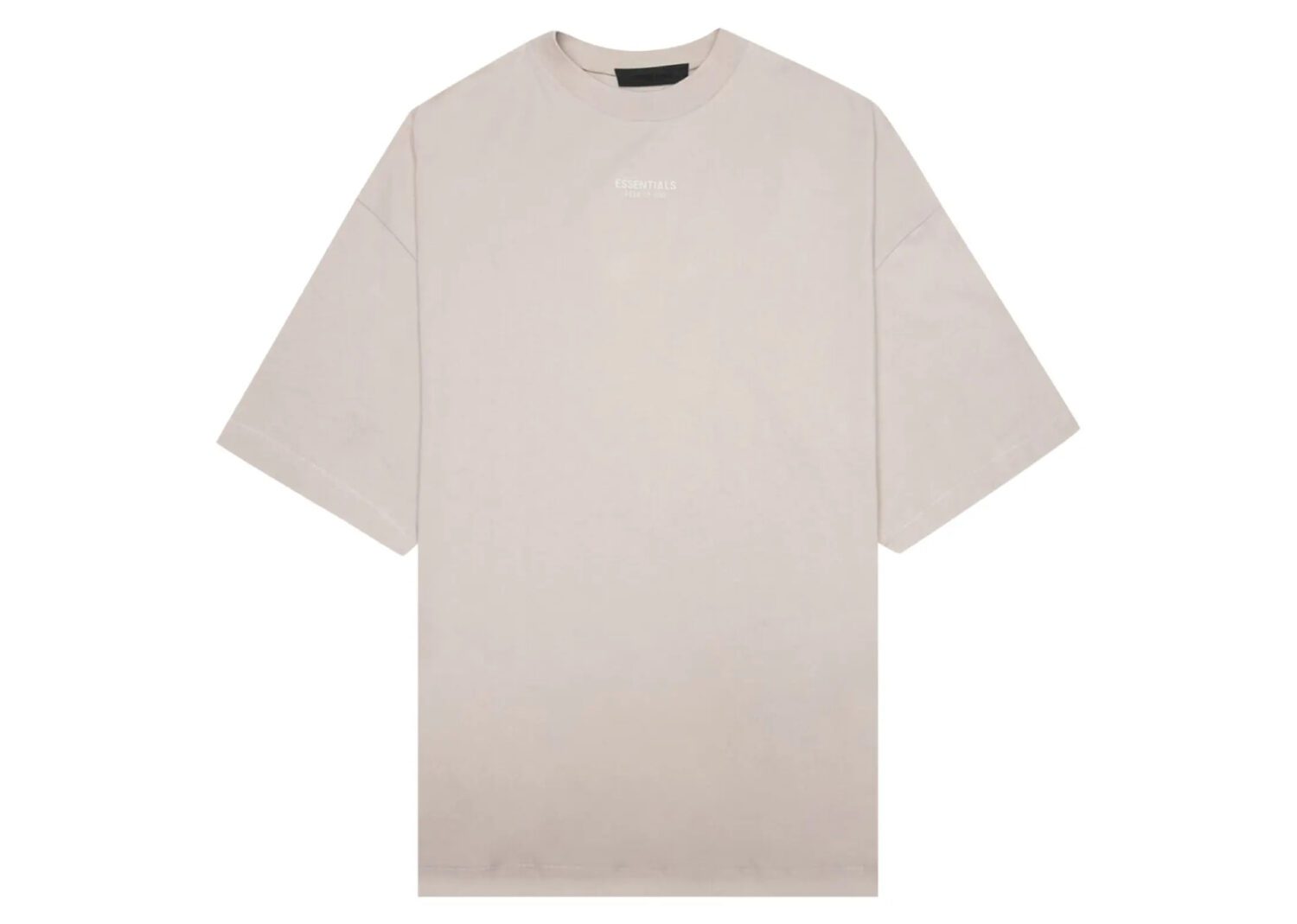 fear of god essentials tee silver cloud