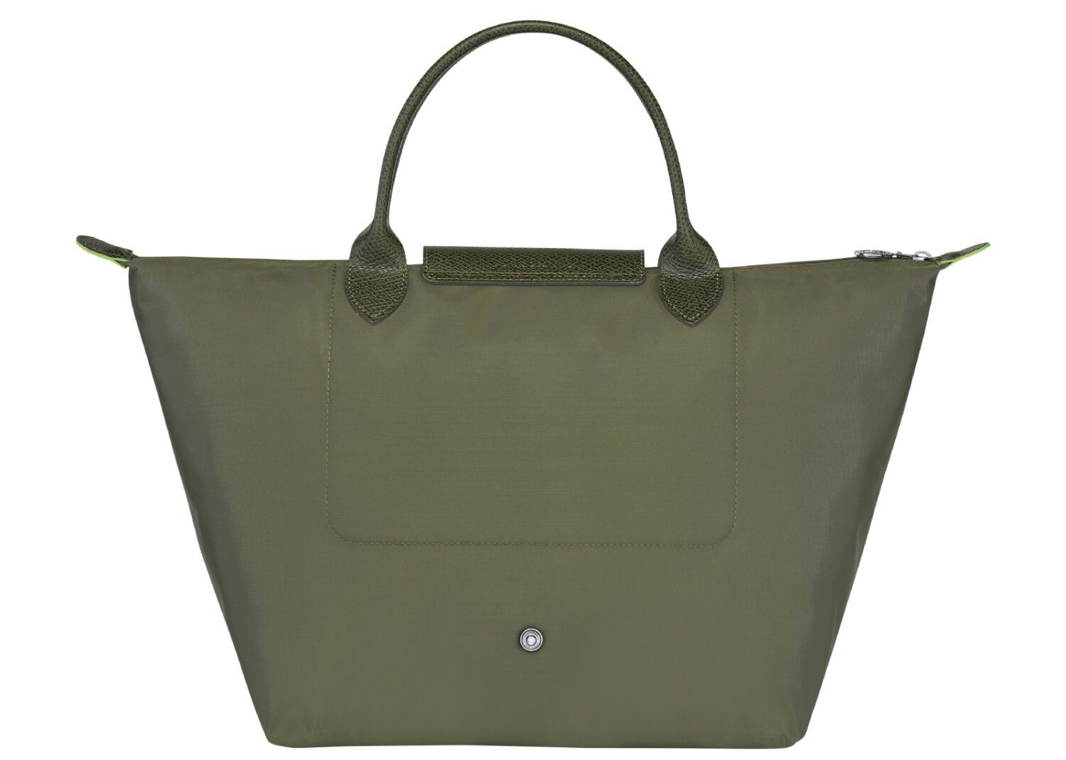 longchamp le pliage green medium handbag forest