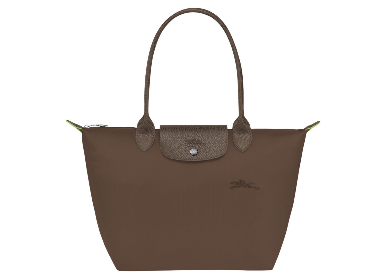 longchamp le pliage green medium tote bag terra