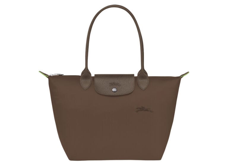 longchamp le pliage green medium tote bag terra