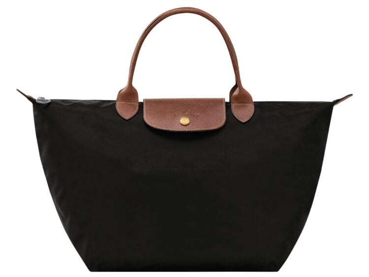 longchamp le pliage original medium handbag black
