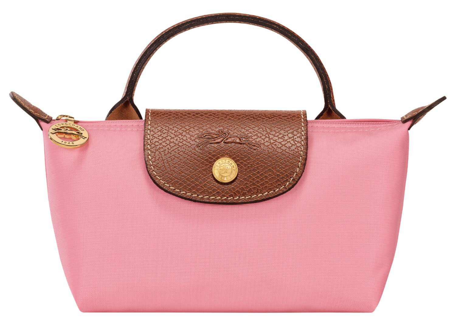 longchamp le pliage original pouch with handle marshmallow