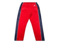 supreme nike velour track pant red