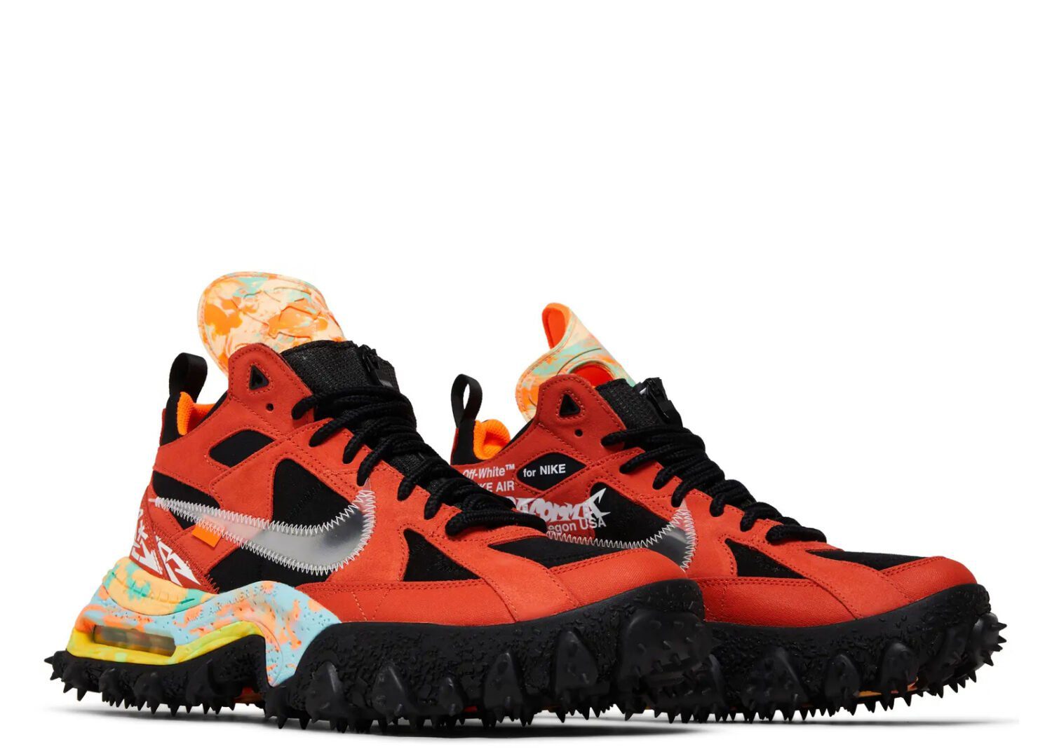 nike air terra forma off white mantra orange