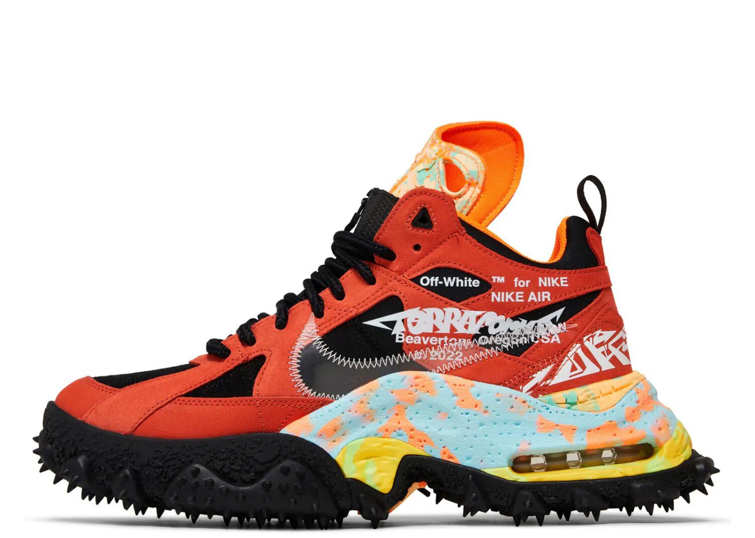 nike air terra forma off white mantra orange