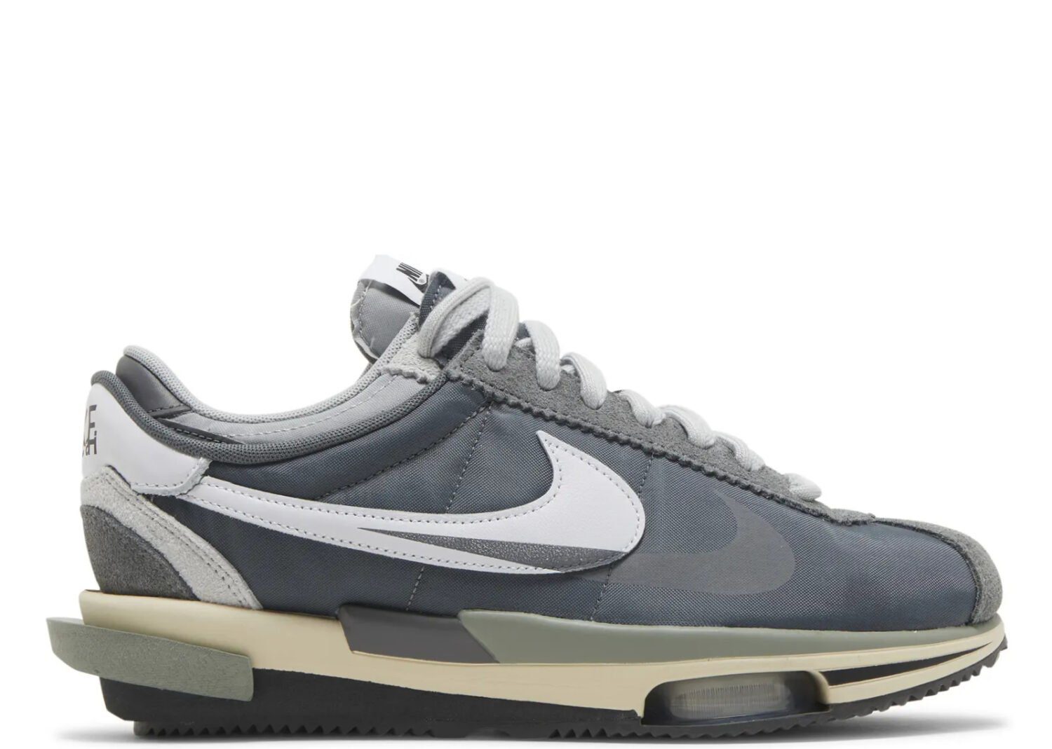 nike zoom cortez sp sacai iron grey