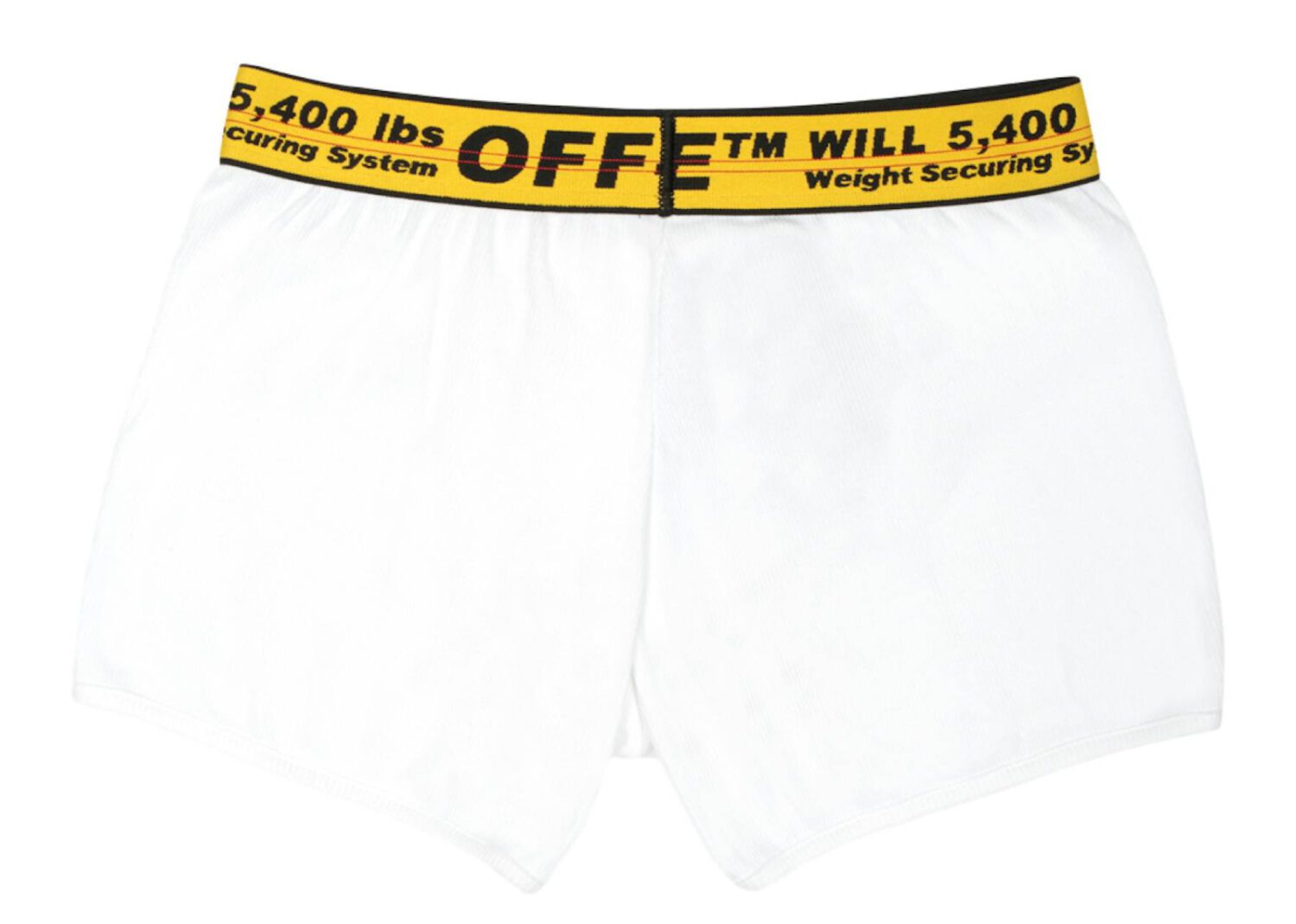 off white three pack stretch cotton boxer briefs white yellow black