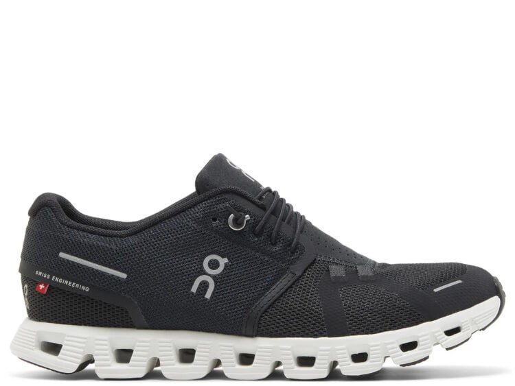 on running cloud 5 black white (w)