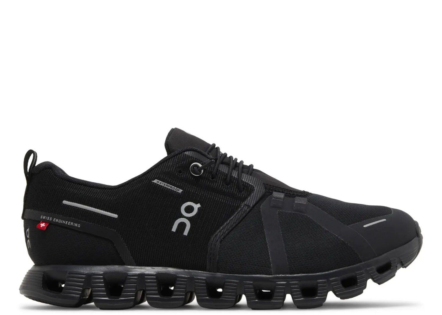 on running cloud 5 waterproof all black (w)