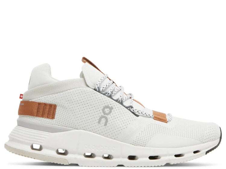 on running cloudnova white pearl brown (w)