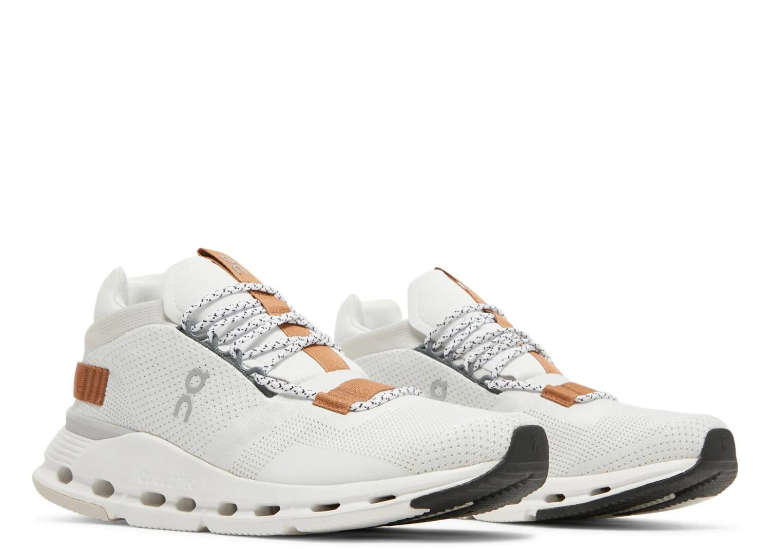 on running cloudnova white pearl brown (w)