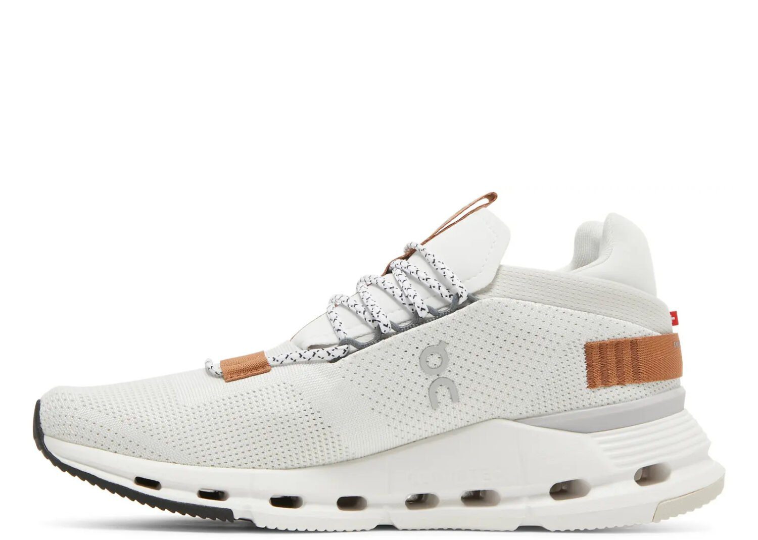 on running cloudnova white pearl brown (w)
