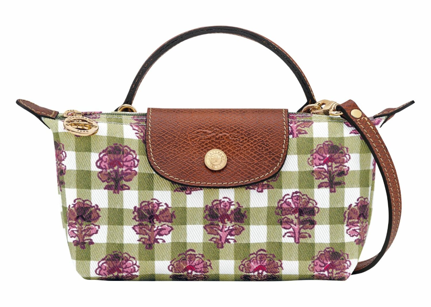 longchamp le pliage collection xs pouch artichoke canvas