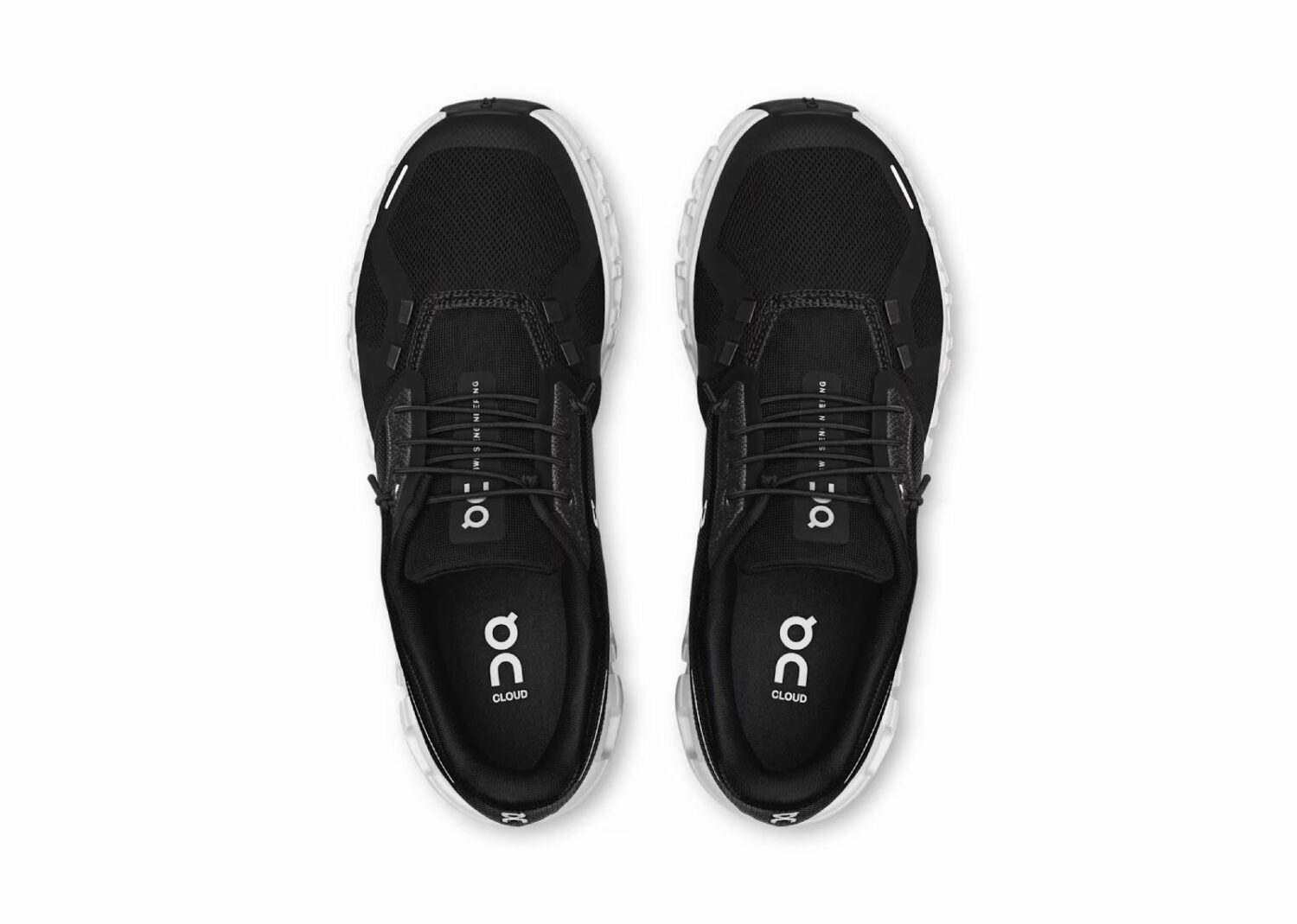 on running cloud 6 black white (w)