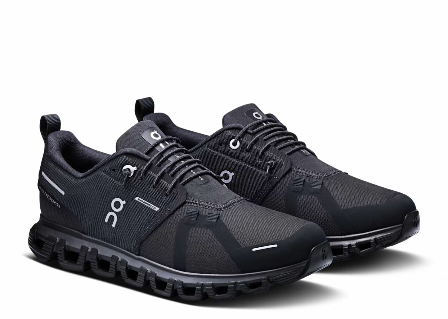 on running cloud 6 waterproof all black (w)