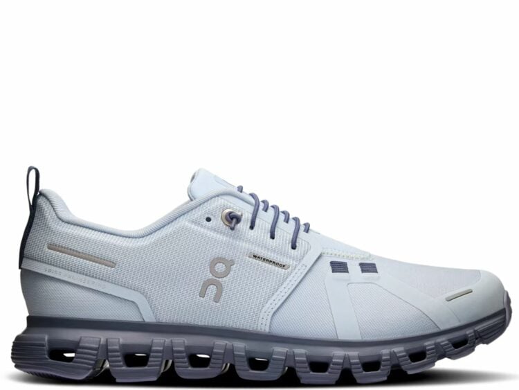 on running cloud 6 waterproof heather metal (w)