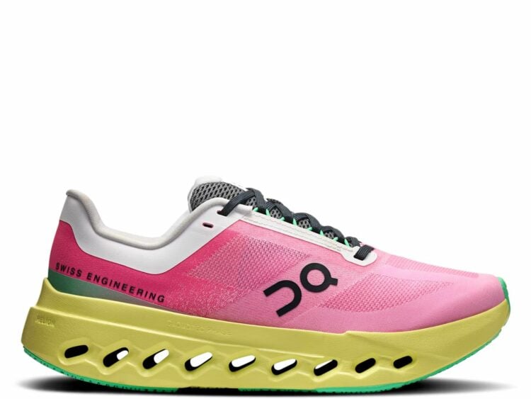 on running cloudsurfer next pink limelight (w)