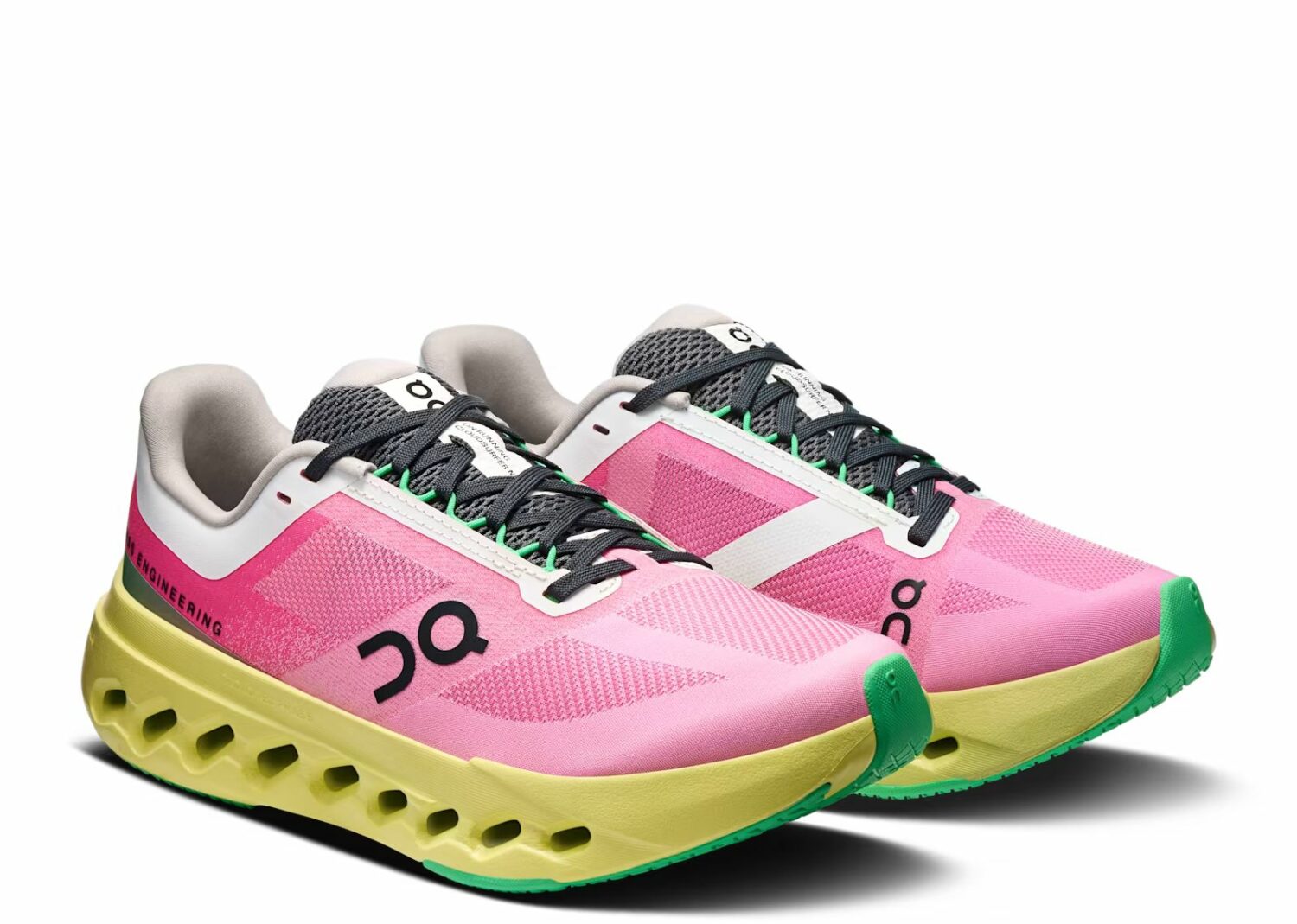 on running cloudsurfer next pink limelight (w)