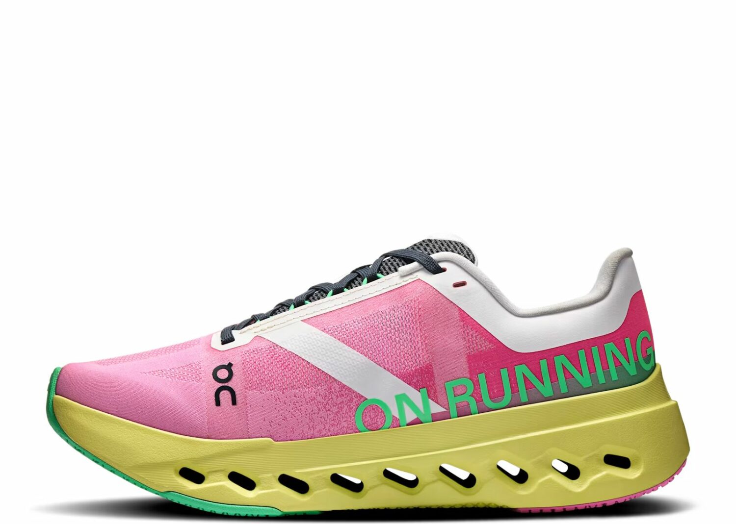 on running cloudsurfer next pink limelight (w)