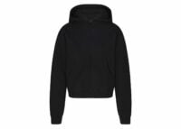 skims cotton fleece classic zip up hoodie onyx