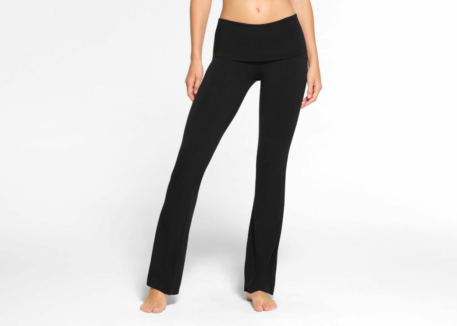 skims cotton jersey foldover pant soot
