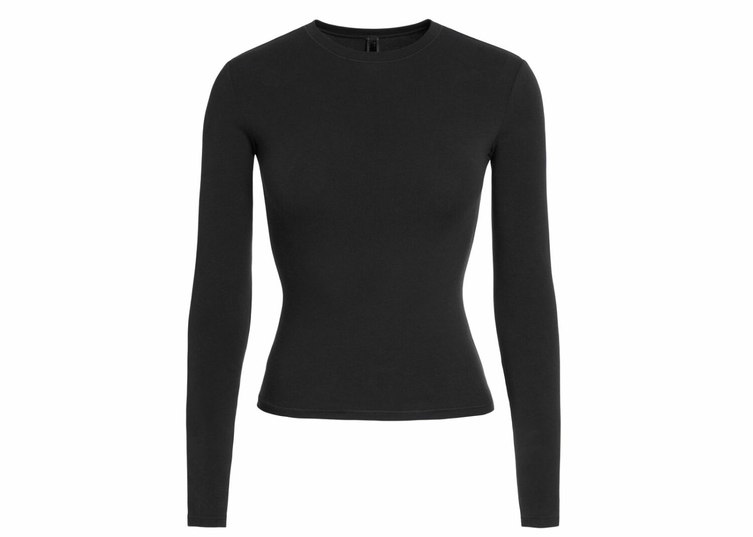skims cotton jersey long sleeve t shirt soot