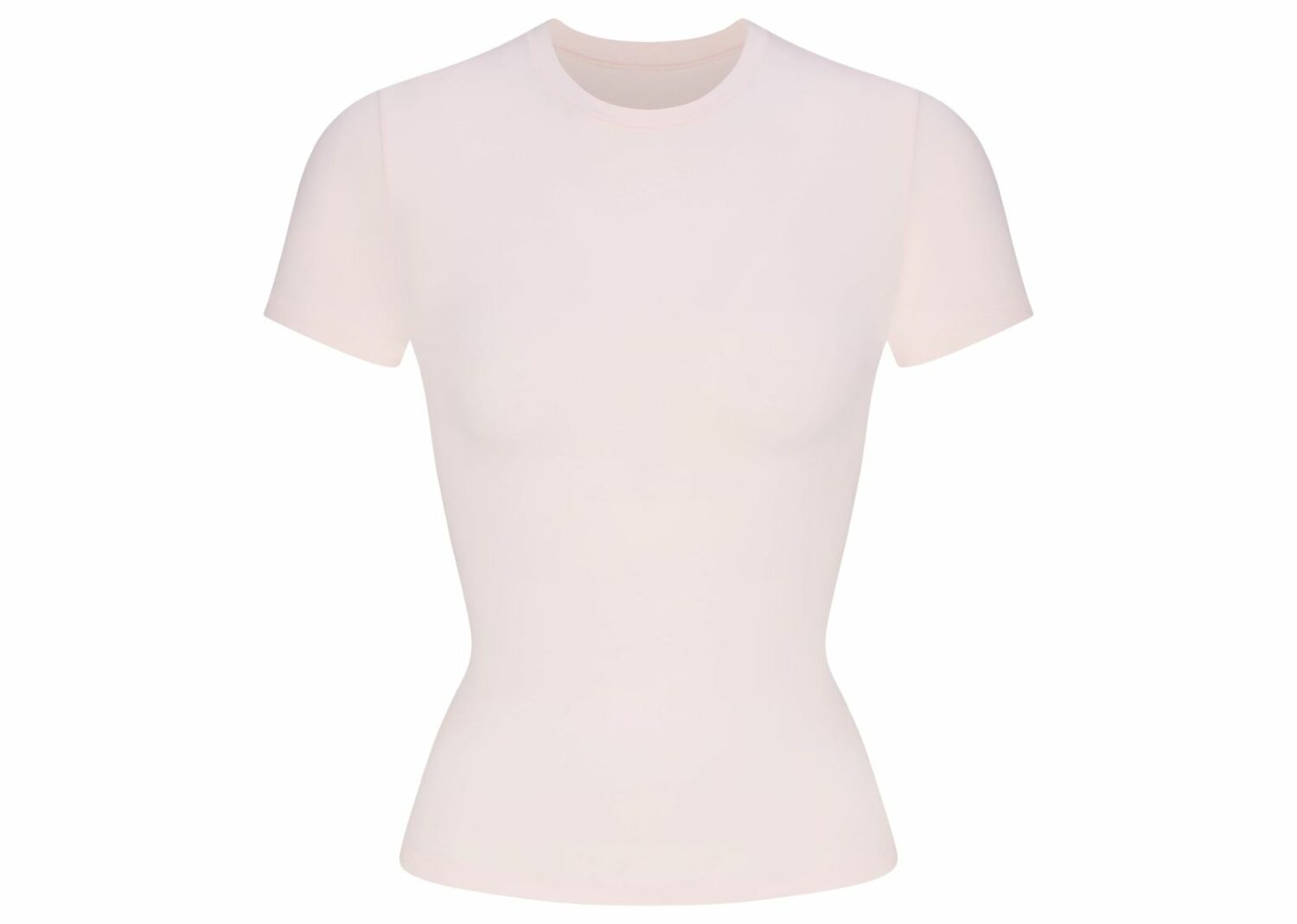 skims cotton jersey t shirt barely pink