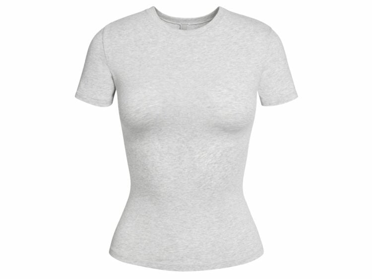 skims cotton jersey t shirt light heather grey