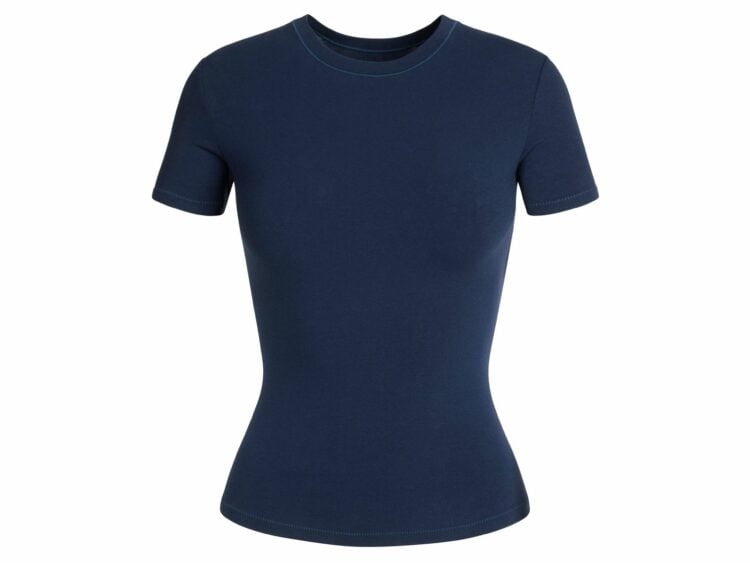 skims cotton jersey t shirt navy