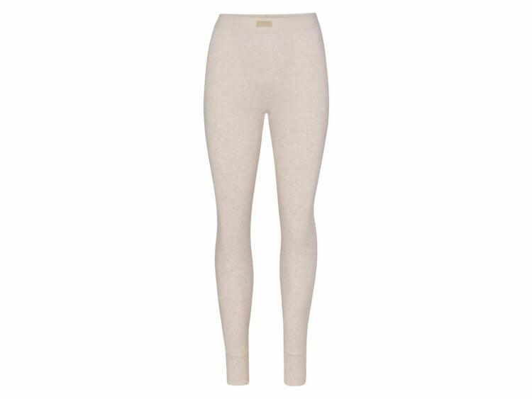 skims cotton rib legging heather oatmeal