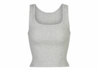 skims cotton rib tank light heather grey