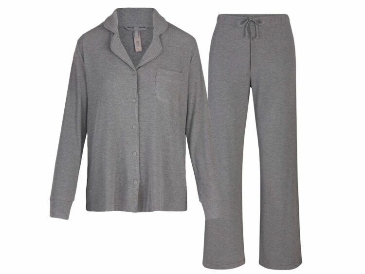 skims soft lounge sleep set heather grey