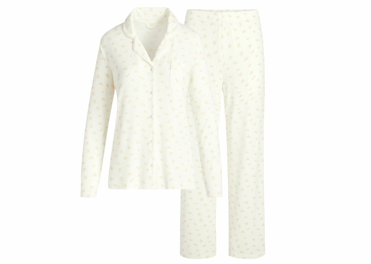 skims soft lounge sleep set marble garden print
