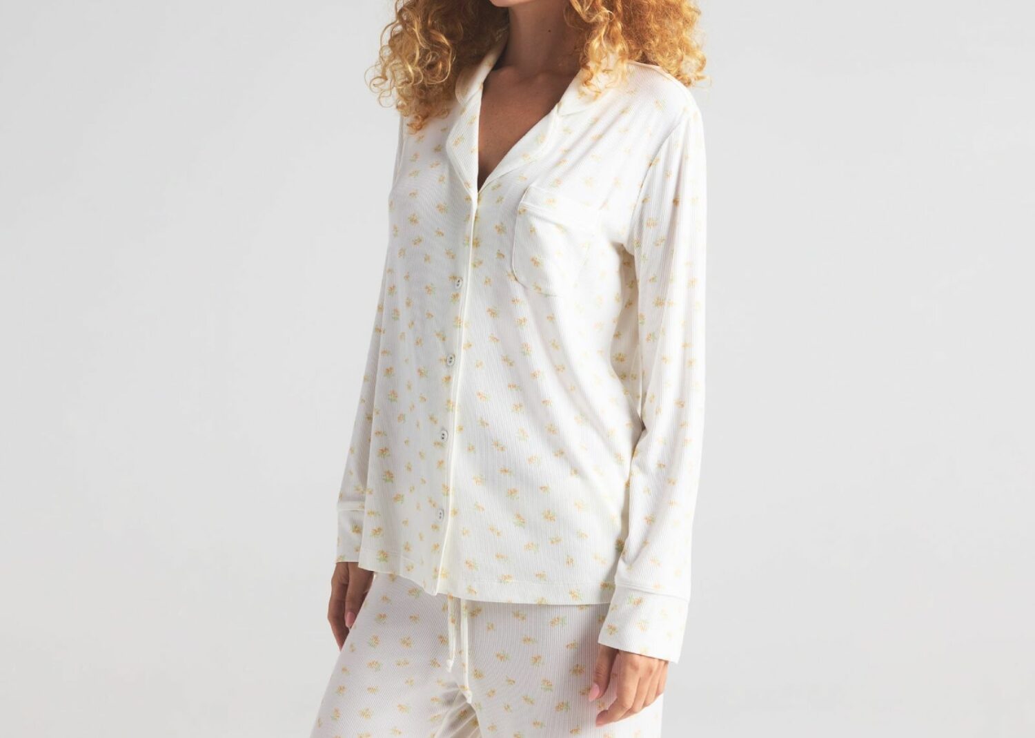 skims soft lounge sleep set marble garden print
