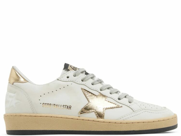 golden goose ball star gold star gold heel (w)