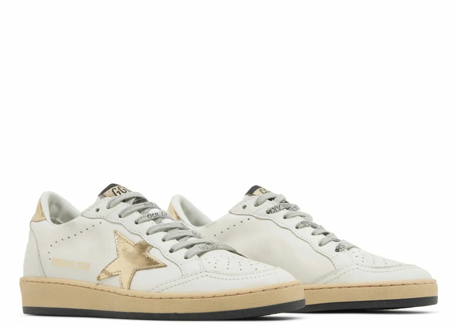 golden goose ball star gold star gold heel (w)
