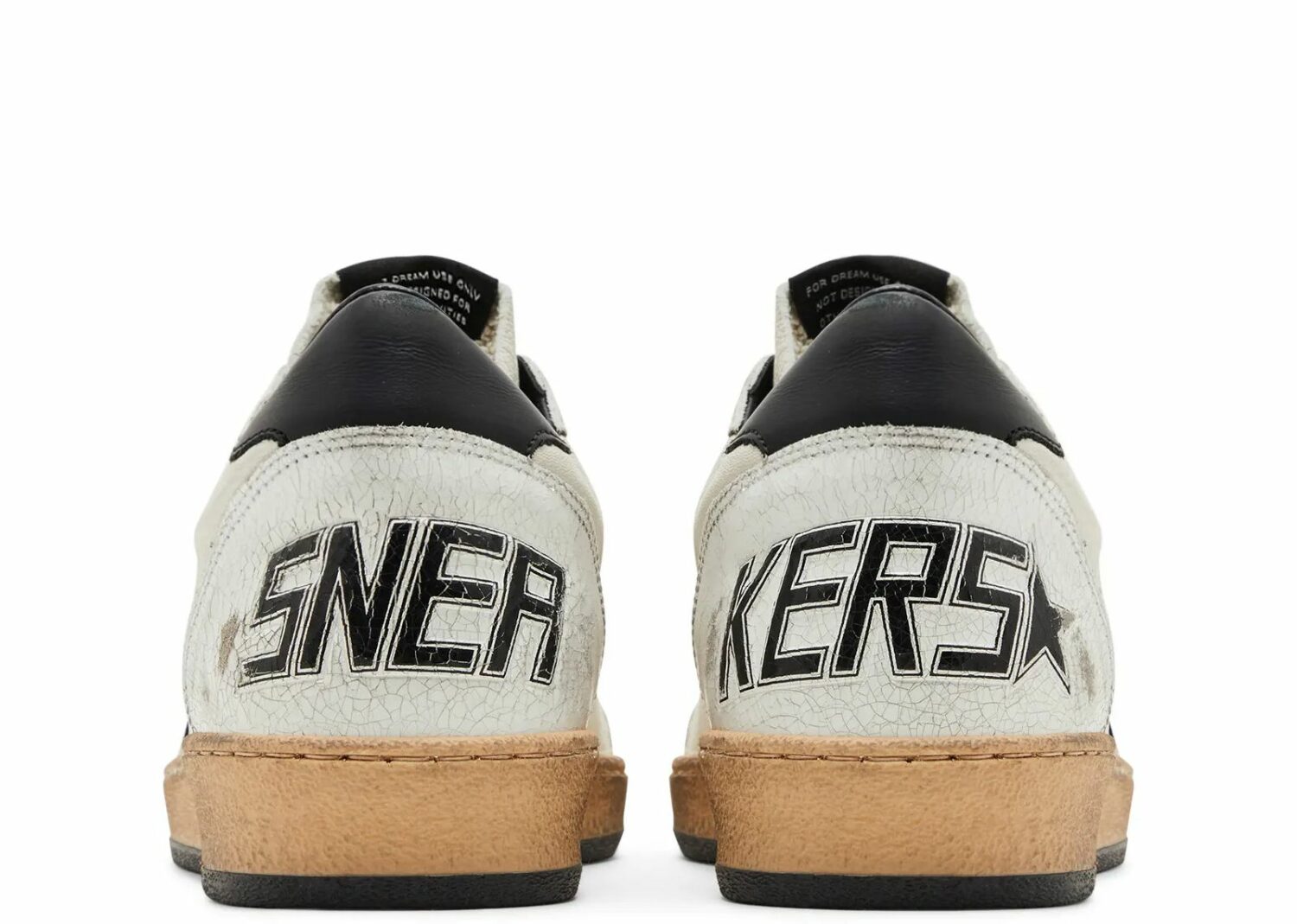 golden goose ball star white nappa with black star