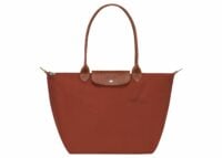 longchamp le pliage green large tote bag chestnut