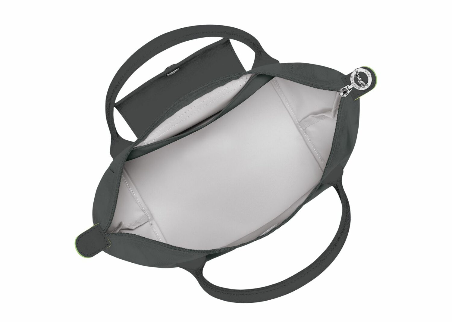 longchamp le pliage green medium handbag graphite