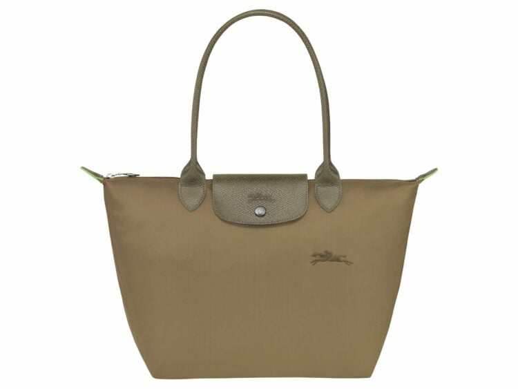 longchamp le pliage green medium tote bag artichoke