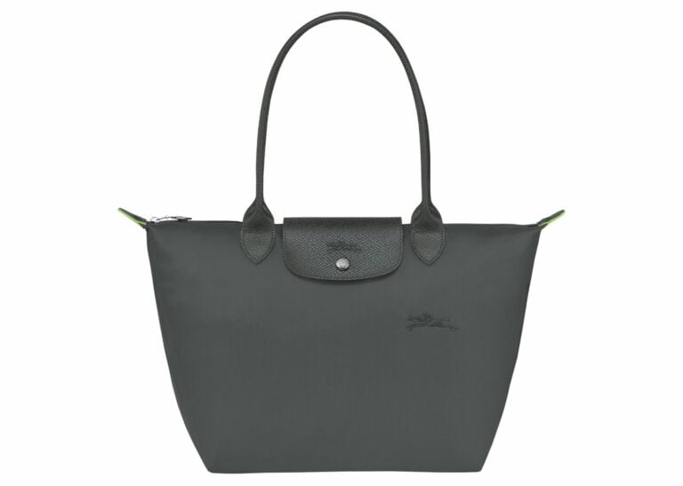 longchamp le pliage green medium tote bag graphite