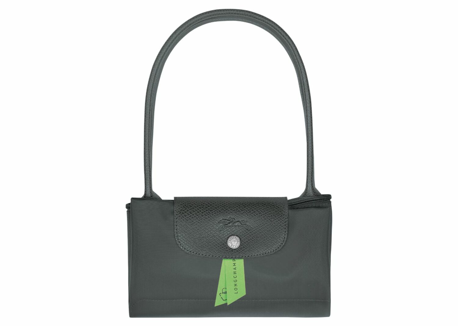 longchamp le pliage green medium tote bag graphite