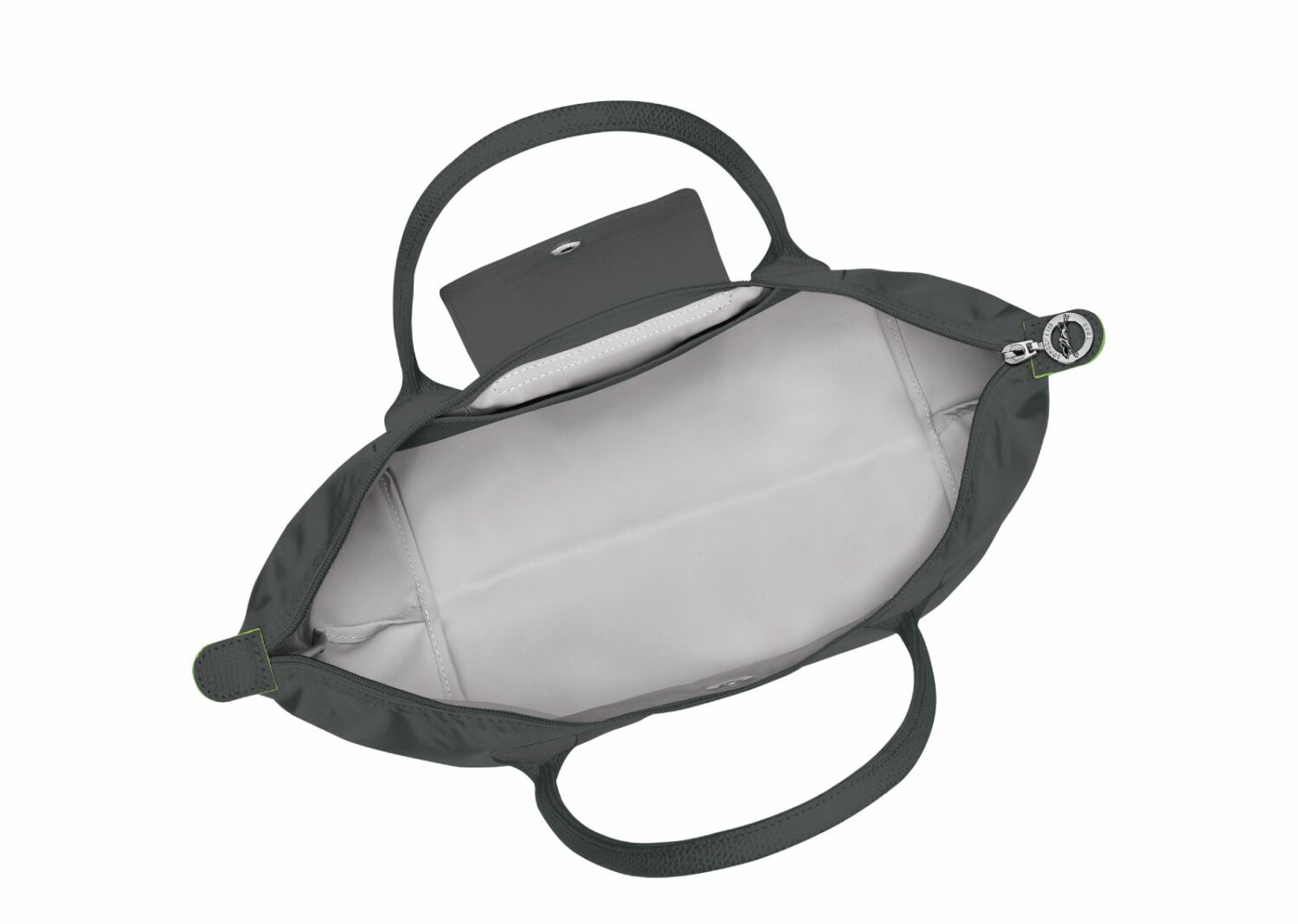 longchamp le pliage green medium tote bag graphite