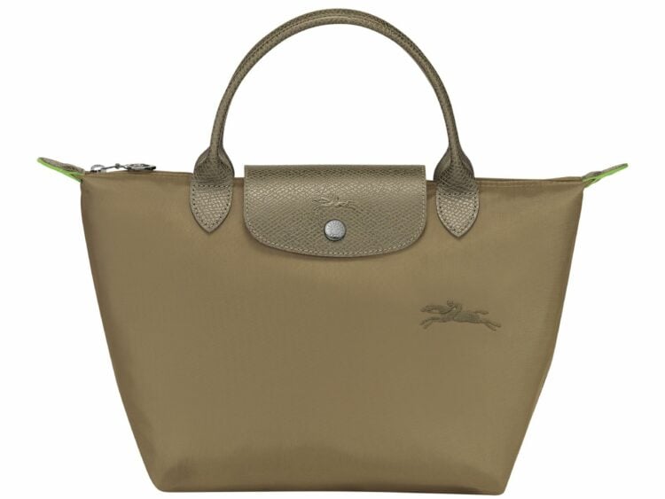 longchamp le pliage green small handbag artichoke