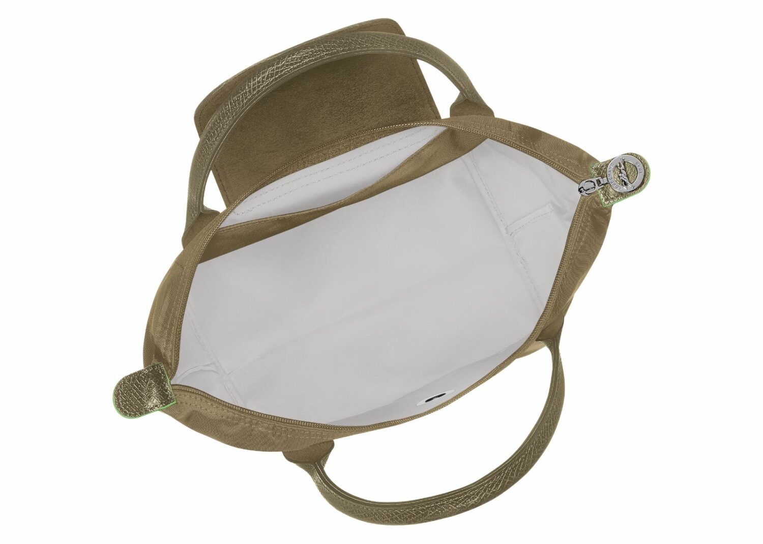 longchamp le pliage green small handbag artichoke